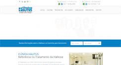 Desktop Screenshot of clinicahalitus.com.br