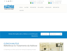 Tablet Screenshot of clinicahalitus.com.br